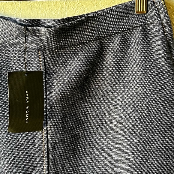 NWT Zara linen A-Line Skirt, Sz M - Picture 2 of 7